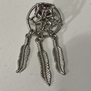 Silver Tone Dream catcher Lapel Hat Pin